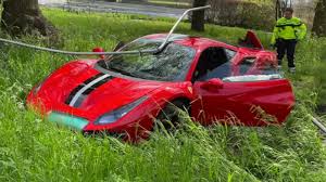 The vehicle crashed through the railings edging the outdoor area vanderpump, 59, reacted to the crash on twitter, making light of the scenario while also voicing that she's grateful no one was harmed. Watch A Ferrari Driver Crashes A One Day Old 488 Pista While Trying To Show Off