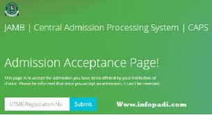 If yes, csn team will get you. Jamb Caps How To Login And Accept Or Reject Admission On Your Caps Portal