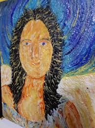 I drew angel and devil with an airbrush.