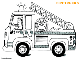 Firetruck coloring pages for kids: Fire Truck Coloring Page Printable Funsoke