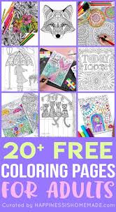 Garbage truck transportation coloring pages for kids, printable free. Free Adult Coloring Pages Happiness Is Homemade