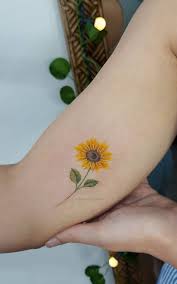 One example of that area is the arm. Sunflower Tattoos Inkstylemag