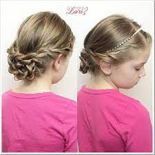 20 Easy Christmas Hairstyles For Little Girls Flower Girl Hairstyles Short Hair For Kids Updo With Headband