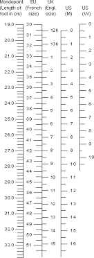 telemark ski boot size conversion chart