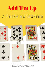 Fun 2 player card games. Dice And Card Game A Fun Math Game For Kids That After School Life