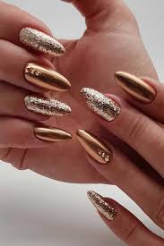 Contents 2 gold nail polish 3 application tips for all below nail art these polishes can be the base that can go with the rest of the nail art ideas below or you can. 43 Gold Nail Designs For Your Next Trip To The Salon Stayglam