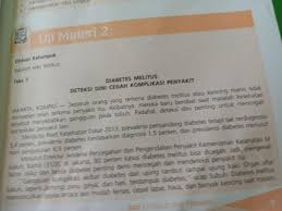 Dari Teks Laporan Hasil Observasi Tentang Diabetes Melitus Deteksi Dini Cegah Komplikasi Brainly Co Id