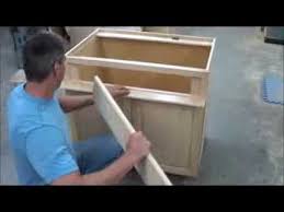 Mounting False Front On Sink Or Range Base Cabinet Youtube Base Cabinets Home Repairs Diy Kitchen Cabinets