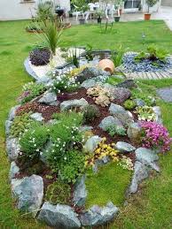 While some gardeners exploit color theory, taking advantage of the calming effect of cool colors, such as blue and lavender, you can achieve the same purpose with a more elaborate design for enjoying serenity in the backyard. Ideas De Jardin De Rocas Christmasdiydecor Com Draussen Christmasdiydecor Draussen Ideas Jard Rock Garden Design Rockery Garden Rock Garden Landscaping