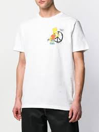 Bart Simpson Off White T Shirt Black Off White Bart Simpson Print T Shirt Print T Shirt T Shirt Streetwear Fashion