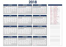 List of malaysia holidays 2018 available here. 2018 Excel Calendar Template Download Free Printable Excel Templates
