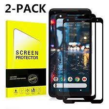 Google Pixel 2 Xl Screen Protector Tempered Glass 2 Pack Black Sliiq Tempered Glass Screen Protector Google Pixel Screen Protector
