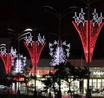LED Christmas Outdoor 2D Snowflake Motif Light for Street Pole Decoration  Lights
