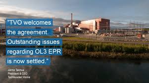 Olkiluoto 3 is the fifth finnish nuclear reactor. Teollisuuden Voima On Twitter Olkiluoto 3 Epr Disputes Are Settled Agreement Paves The Way For Successful Completion Of Ol3 Tvo Gets Eur 450 Million Compensation Tvo Ol3 Olkiluoto Https T Co 4gvxys1u8h Https T Co Txqqx6cp3u