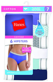 hanes womens 6 pack cotton sporty hipster assorted at