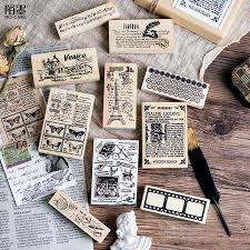 Cheap Stamps Buy Directly From China Suppliers New Vintage English Books Landscape Stamp Diy Wooden Rubber Stamps For Scrapbooking Stationery Scrapbooking Stan