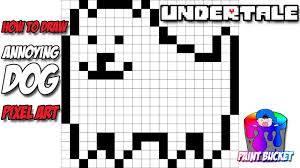 All orders are custom made and most ship worldwide within 24 hours. How To Draw Undertale S Annoying Dog 8 Bit Pixel Art Drawing Lesson Youtube