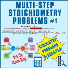 This Worksheet Features 7 One Two And Three Step Stoichiometry Problems It Is Designed For Use With The Big Stoichiomet Fun Science Chemistry Map Worksheets