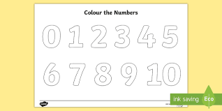 Keep your kids busy doing something fun and creative by printing out free coloring pages. 1 To 10 Colouring Page Creative Maths Resources