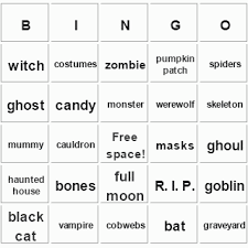 3x3, 4x4 and 5x5 picture bingo using pictures from a theme that you select or substitute vocabulary words that you provide. How To Play Halloween Bingo Cards