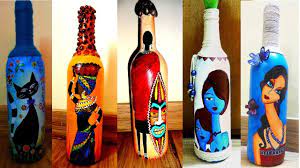 5 Bottle Painting Ideas Bottle Art Youtube 5 bottle painting ideas bottle art