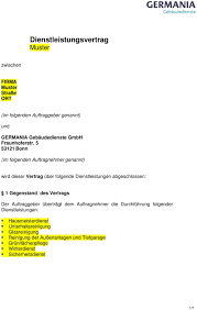 Die bezahlung der rechnung hat grundsätzlich nach vorlage, spätestens innerhalb von zehn tagen nach eingang zu erfolgen. Dienstleistungsvertrag Muster Pdf Free Download