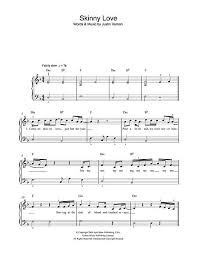 Skinny love de birdy, partition de piano gratuite à imprimer. Ä¯tikinti Desimt MetÅ³ Talpyklos Skinny Love Piano Sheet Music Pdf Yenanchen Com
