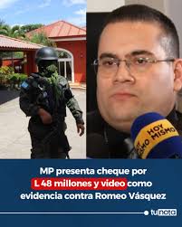 🔴Encontraron documentos que vinculan al exmilitar con personas que han  enfrentado juicios por lavado👇  https://www.tunota.com/honduras-hoy/presentan-cheque-de-l-48-millones-y-video-como-evidencia-contra-romeo-vasquez-2025-05-26?utm_campaign=SOCIAL_MD