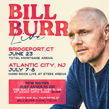 New Jersey! Connecticut! New shows added!! Pre-sale begins Wednesday with  code: BURR http://billburr.com/TOUR