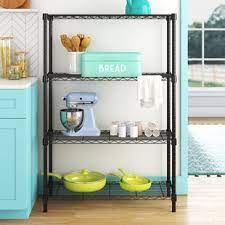 Racks sink caddys spice racks storage hooks towel racks towel stands toy boxes utensil storage utility carts utility storage cabinets utility storage racks utility storage shelves. Freestanding Metal Shelves Wayfair