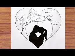 Pencil Drawing Of Couple Moonlight For Beginners Inside Love Couple Drawing Step By Step Youtube In 2020 Cute Drawings Of Love Couple Drawings Drawings For Him