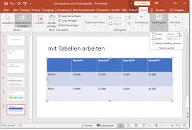 Tabellen in einem word dokument erstellen und bearbeiten. Mit Tabellen In Powerpoint Arbeiten