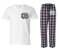 Black And White Plaid Pajamas Monogrammed Pajama Set Black And White Pajama Set Monogrammed Pajamas Womens Pajamas Monogrammed Gifts Pyjamas Womens Monogram Pajamas Set Monogrammed Pajamas