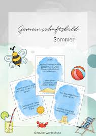 Lesen lesepass lesespiel lesespur leseweg malen. Gemeinschaftsbild Sommer Unterrichtsmaterial Lesespiele Aufgabenkarten