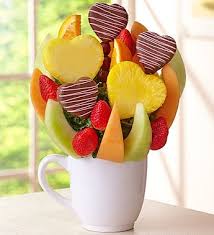 Birthdays Anniversaries Any Day One Look At This Fresh And Tasty Fruit Arrangement With Del Edible Fruit Arrangements Fruit Arrangements Edible Arrangements