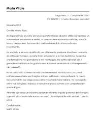 Esempio Di Lettera Di Presentazione Livecareer