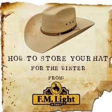 How To Store Your Straw Cowboy Hat For The Winter From F M Light And Sons Western Wear In Steamboat Springs Co For Over Cowboy Hats Hats Straw Cowboy Hat