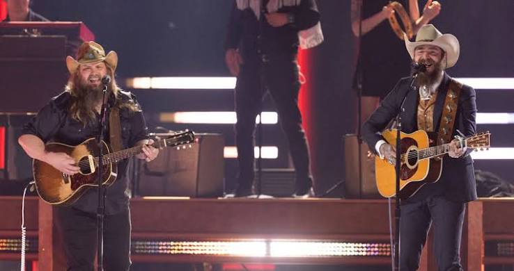 Post Malone And Chris Stapleton Kick Off 2024 CMA Awards With 'California Sober' Performance - Country Now