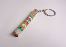 Porte Clef Bois Flotte Peint A La Main Style Boheme Boho Ethnique Art Brut Bois Naturel Cadeau Fete Porte Cle Bijoux En Bois Flotte Porte Clef Porte Cle