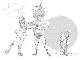 How To Draw A Cartoon Body On Behance