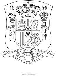 L'équipe d'espagne de football (en espagnol : Logo Football Spain Team Coloriage Logo Football Espagne
