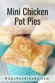 Mini Chicken Pot Pies With Puff Pastry Mama Needs Cake Chickenpotpie Chickenrecipes Chicken Potpies Ramek Mini Chicken Pot Pies Chicken Pot Pie Pot Pie