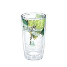 Colored tumbler w/travel lid by tervis. Tervis Tumbler Made In Usa Double Walled Recycled Insulated Tumbler Cup Keeps Drinks Cold Hot 16oz Dragonfly Leaf Reviews Wayfair