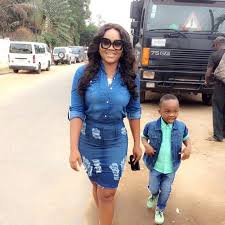 Image result for Mercy aigbe and son