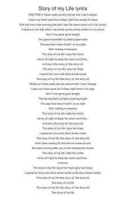 Story Of My Life Lyrics One Direction Lyrics One Direction Songs Lyrics