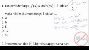 Sbmptn 2020/2021 adalah seleksi penerimaan calon mahasiswa baru untuk perguruan tinggi negeri. Nilai Maksimum Fungsi Trigonometri Sbmptn 2018 Saintek Youtube