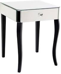 Browse through hundreds of bedside tables & cabinets from traditional oak to contemporary white. Mirrored Bedside Table One Drawer Black Legs Bedside Tables