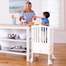 Step2® little helper's shopping cart. Guidecraft Contemporary Kitchen Helper Stool With 2 Keepers Ivory Guidecraft Kids Furniture And Toys