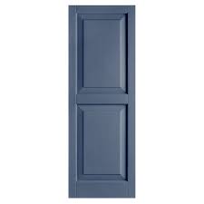Alpha 15x51 Raised Panel Blue Lowes Com Shutters Exterior Vinyl Shutters Vinyl Exterior