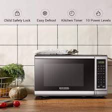 Our worktops come in a range of different materials, from laminate to luxury materials such as granite and quartz. Buy Black Decker Em720cb7 Digital Microwave Oven With Turntable Push Button Door Child Safety Lock 700w Stainless Steel 0 7 Cu Ft Online In Vietnam B07hgh1kg6